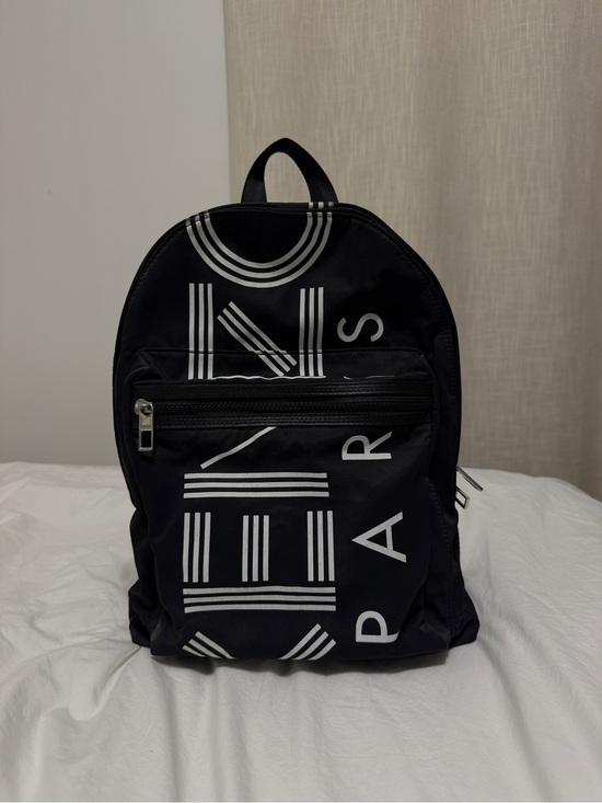 Kenzo Other - Kenzo Black Backpack with White PARIS Graphic